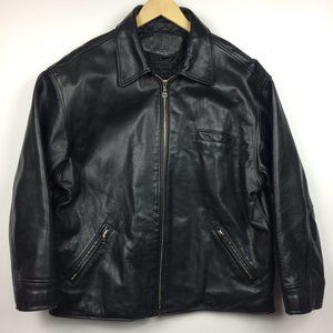 Rudsak Leather Jacket Black Full Zip